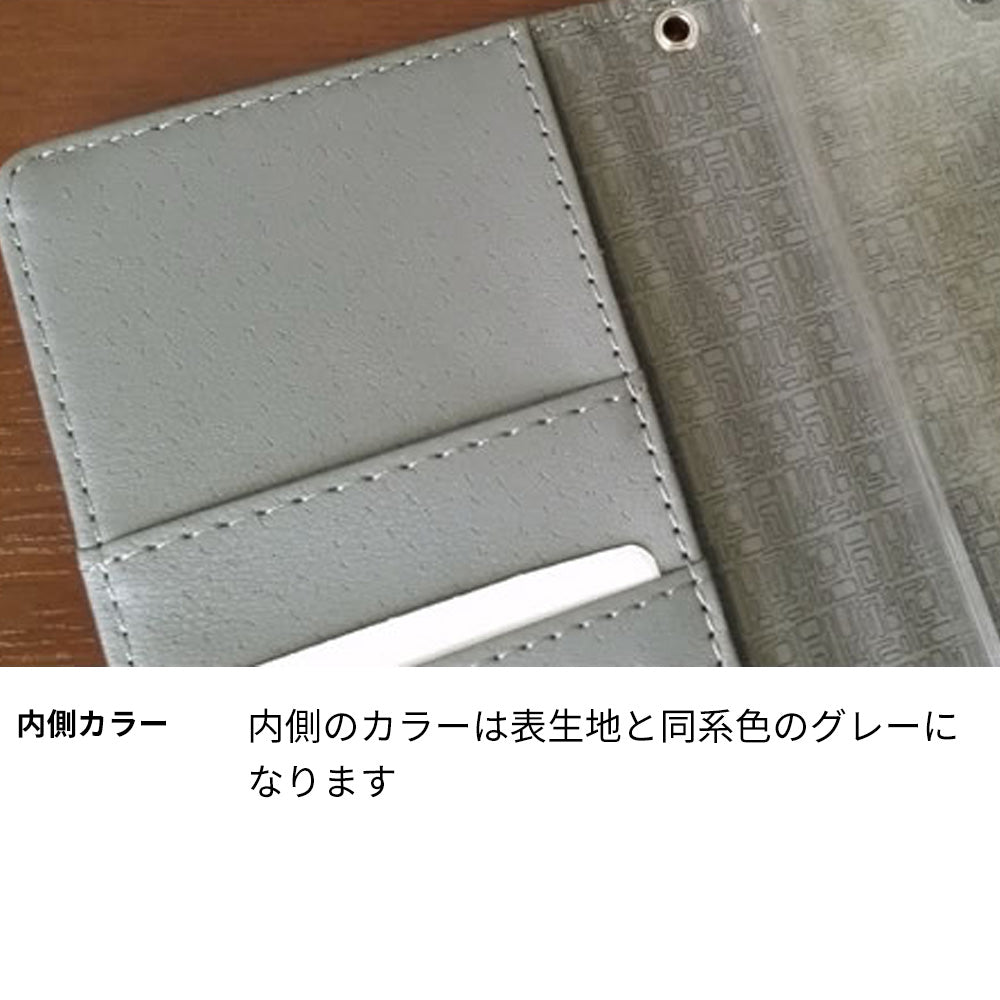 Xperia 5 III A103SO SoftBank クリアプリントブラックタイプ 手帳型ケース