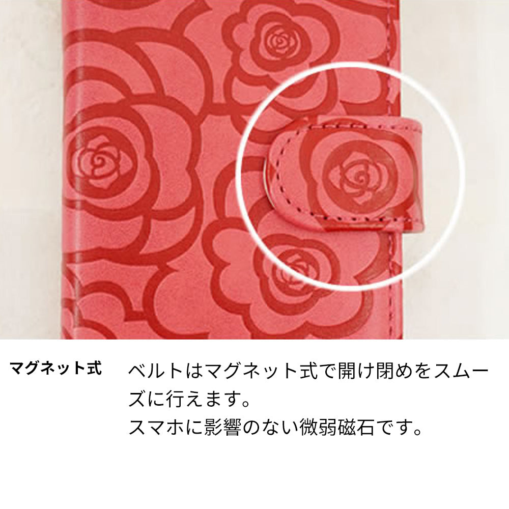 OPPO Reno7 A Rose(ローズ)バラ模様 手帳型ケース 耐衝撃