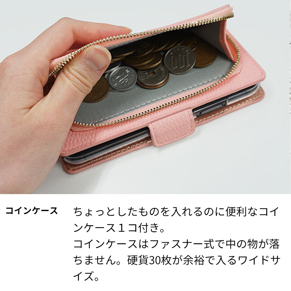 iPhone14 財布付きスマホケース 手帳型 コインケース付き ニコちゃん 耐衝撃