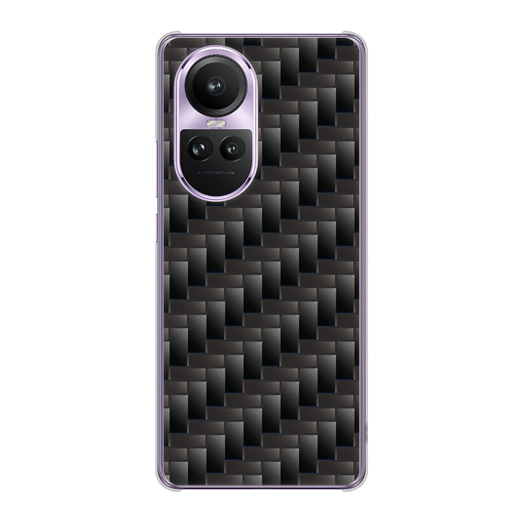 OPPO Reno10 Pro 5G A302OP SoftBank 461 カーボン ハードケース 背面印刷