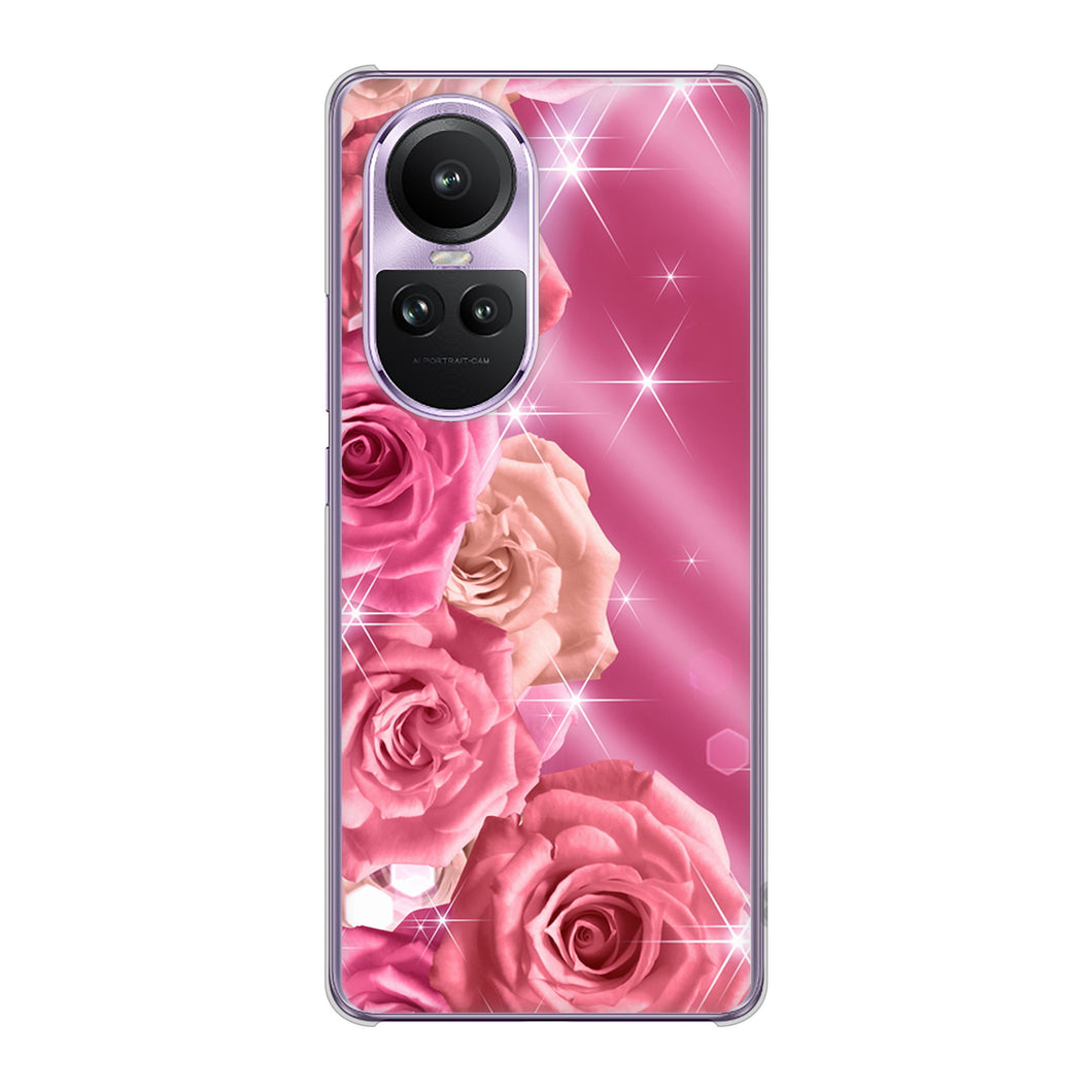 OPPO Reno10 Pro 5G A302OP SoftBank 1182 ピンクの薔薇に誘われて ハードケース 背面印刷