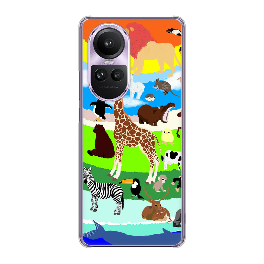 OPPO Reno10 Pro 5G A302OP SoftBank YJ201 アニマルプラネット ハードケース 背面印刷