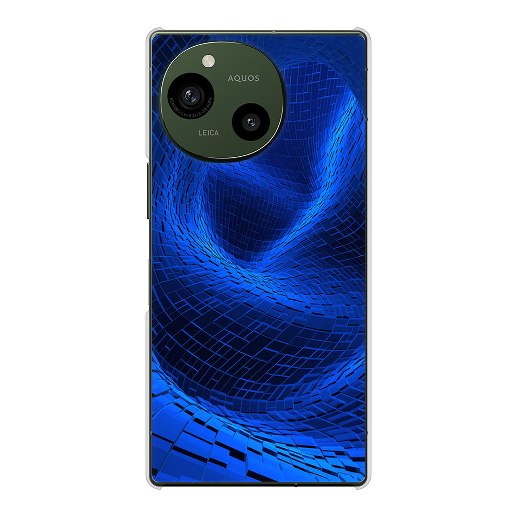 AQUOS R9 A401SH SoftBank 1302 ワープブルー ハードケース 背面印刷