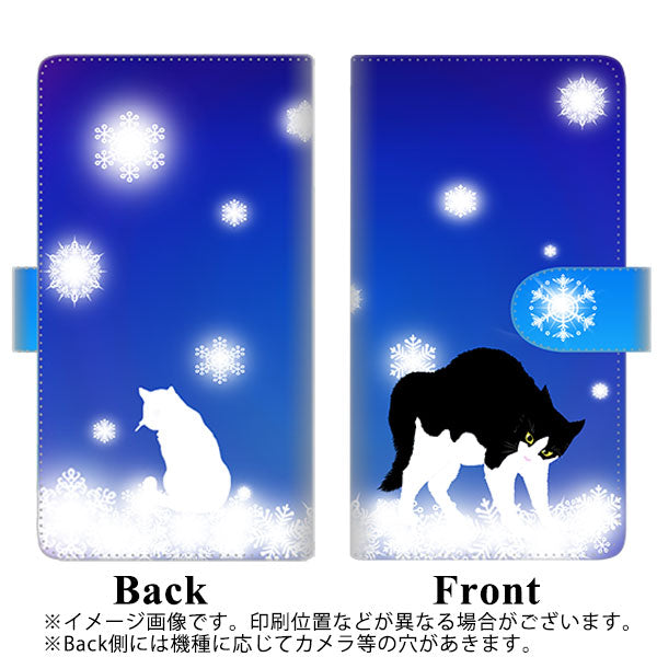 Google Pixel 11 Pro XL 高画質仕上げ プリント手帳型ケース ( 通常型 ) 【YJ335 雪の結晶 はちわれ】