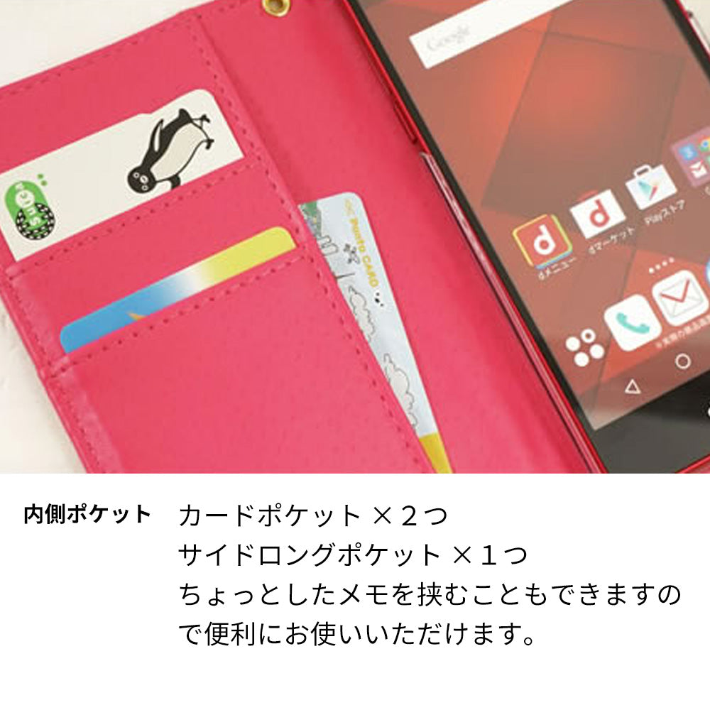 arrows Alpha M08 Rose(ローズ)バラ模様 手帳型ケース 耐衝撃