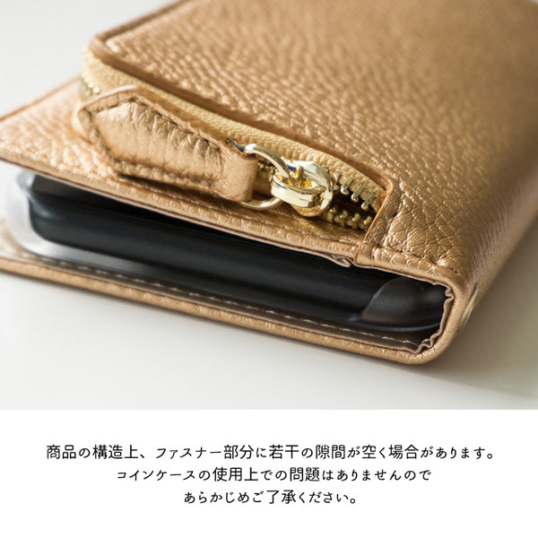 iPhone5 財布付きスマホケース コインケース付き Simple ポケット 耐衝撃