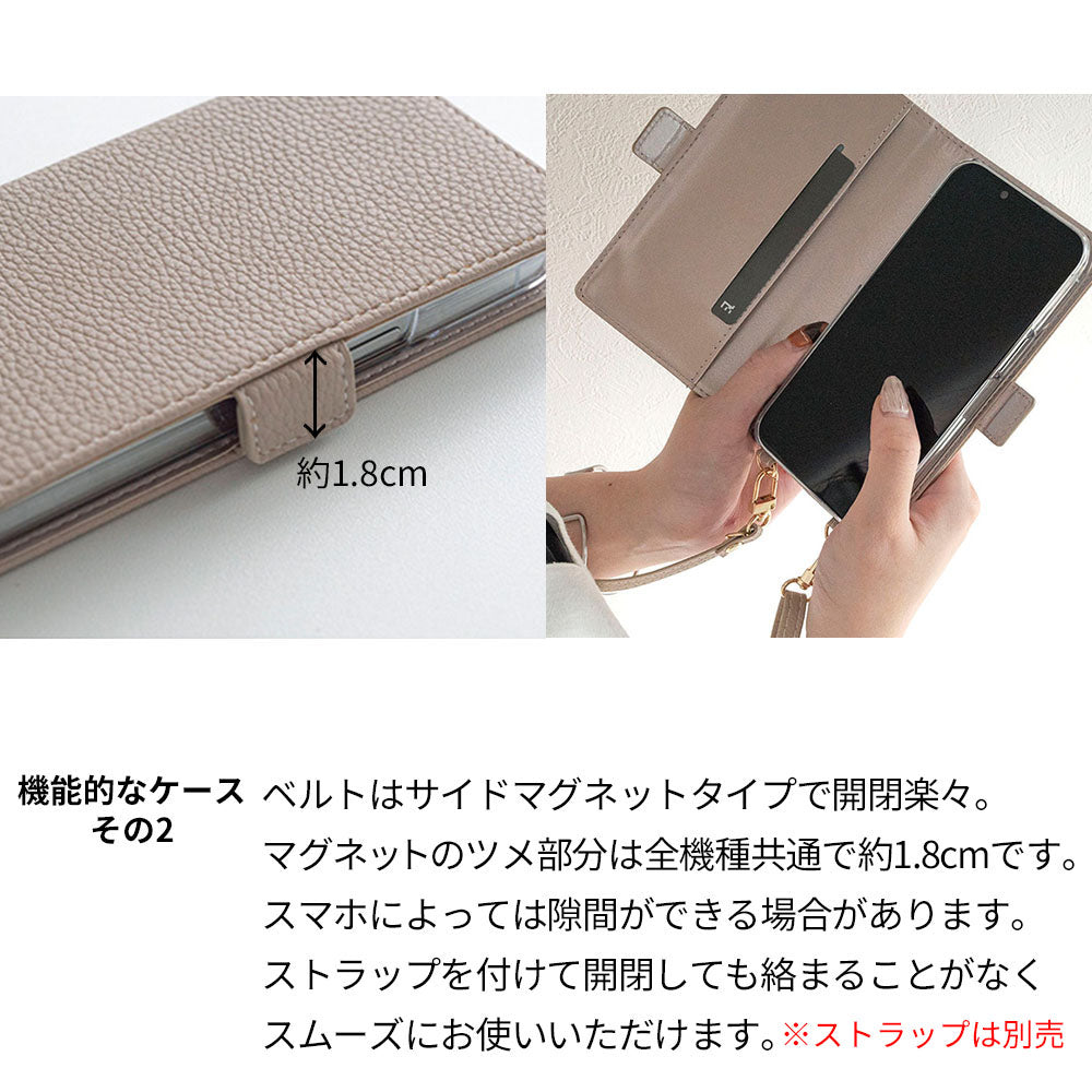 Galaxy A25 5G SC-53F docomo スマホショルダー 手帳型 縦向き くすみカラー スタンド機能付