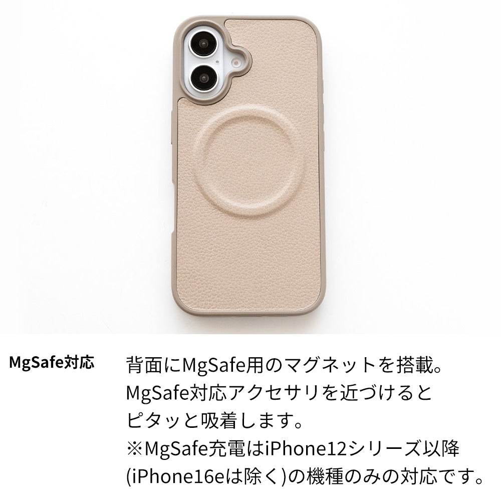 iPhone13 シュリンクレザー MagSafe対応 カラーリアケース マグネット スマホケース