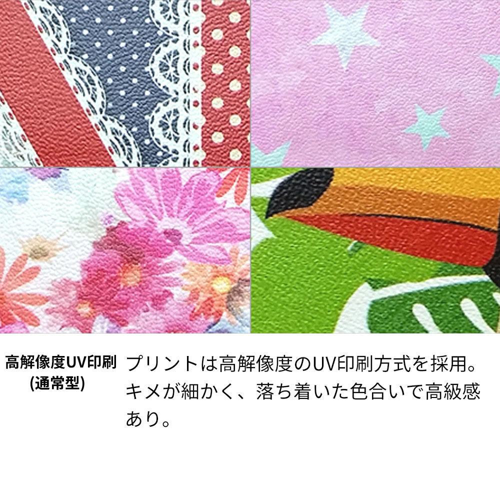 Xperia 10 VII SO-52F docomo かわいいトリコロール プリント手帳型ケース 耐衝撃