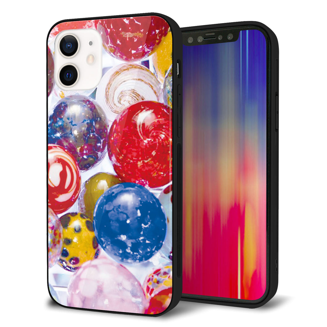 iPhone 12 強化ガラス&TPUスマホケース ガラプリ【MA935 ヨーヨー】