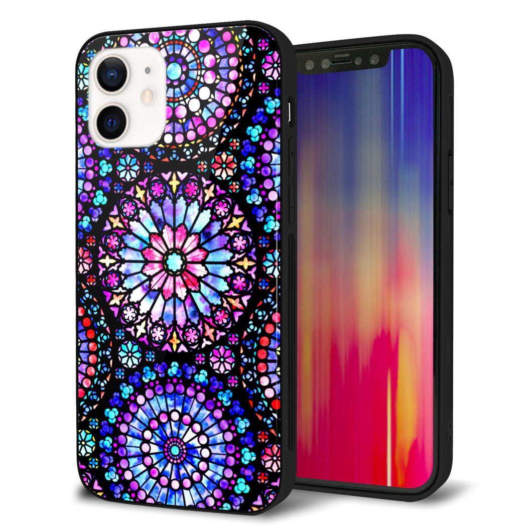iPhone 12 強化ガラス&TPUスマホケース ガラプリ【MA953 パターン柄 A】
