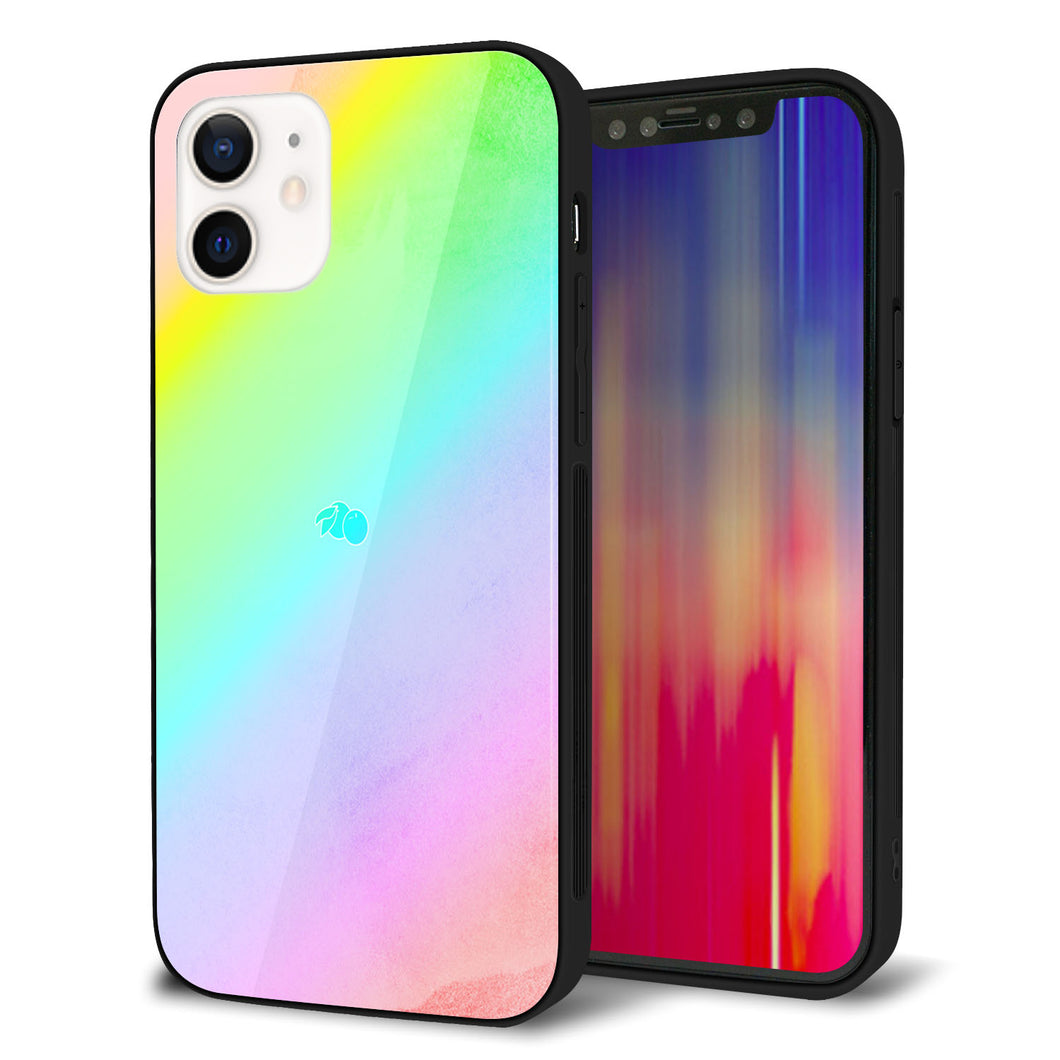 iPhone 12 強化ガラス&TPUスマホケース ガラプリ【YJ287 デザイン】