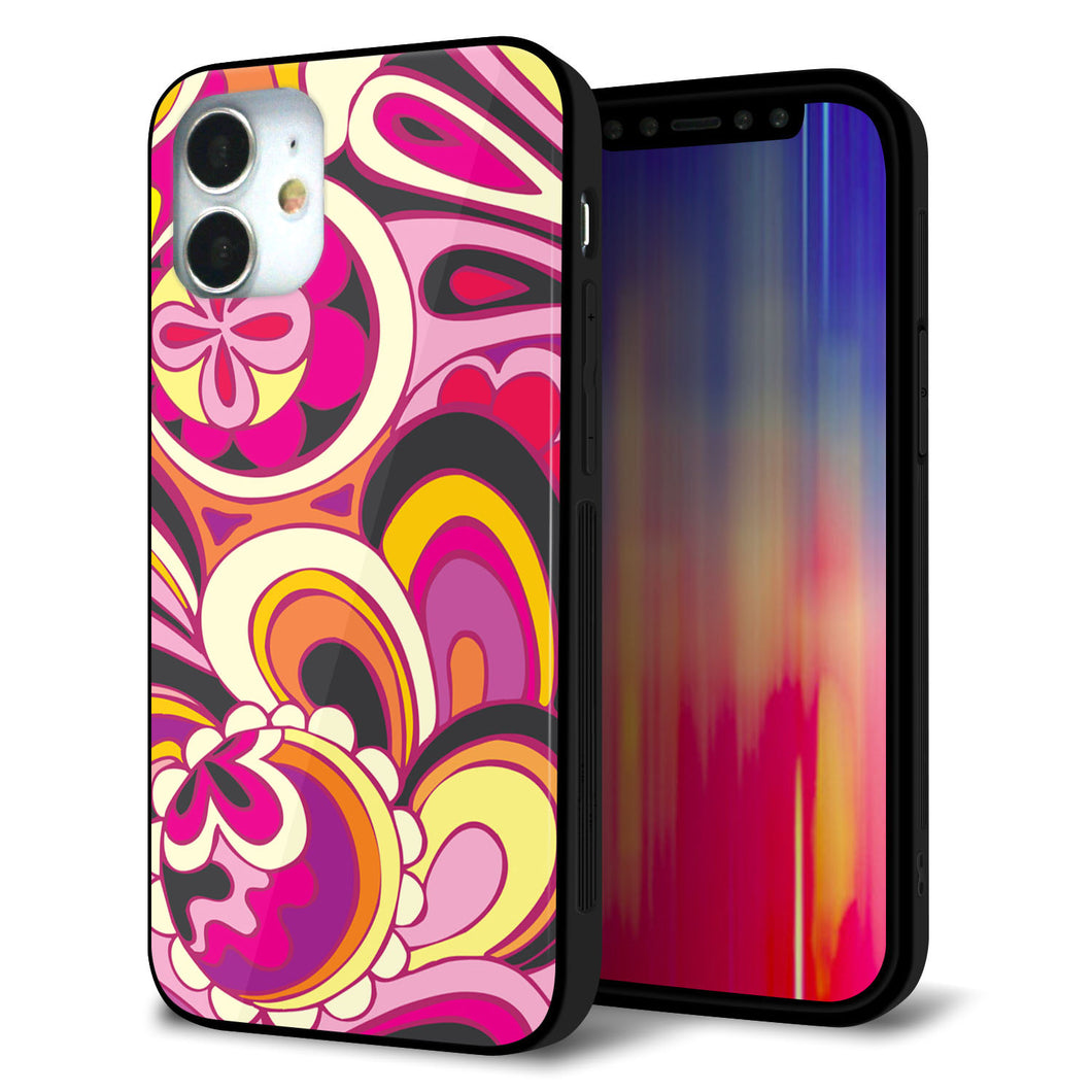 iPhone 12 mini 強化ガラス&TPUスマホケース ガラプリ【586 ブローアップカラー】