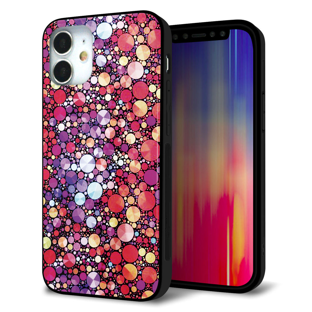 iPhone 12 mini 強化ガラス&TPUスマホケース ガラプリ【MA954 パターン柄 B】
