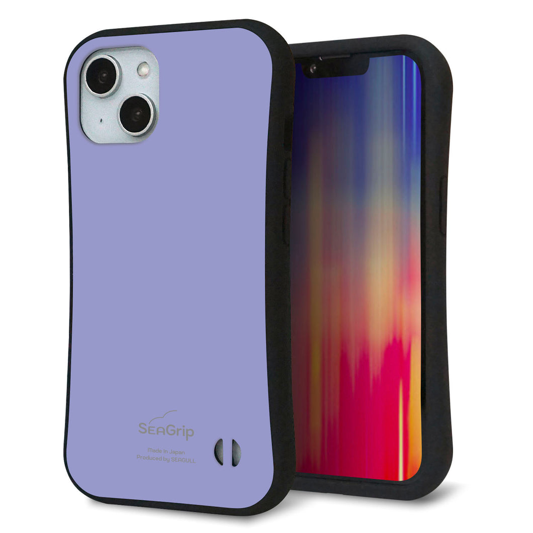 iPhone 14 スマホケース 「SEA Grip」 グリップケース Sライン 【KM900 パステルカラー(パステルブルー)】 UV印刷