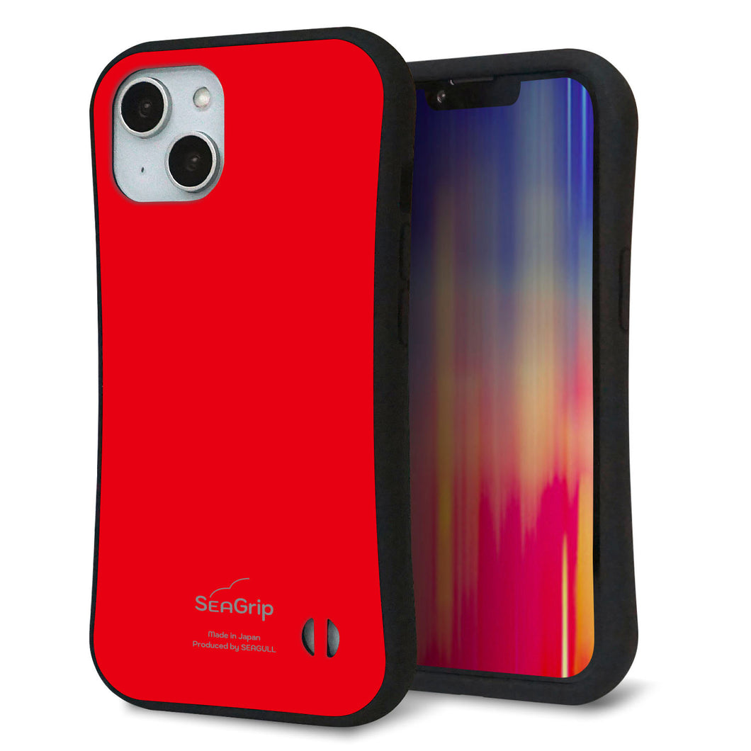 iPhone 14 スマホケース 「SEA Grip」 グリップケース Sライン 【KM915 ポップカラー(レッド)】 UV印刷