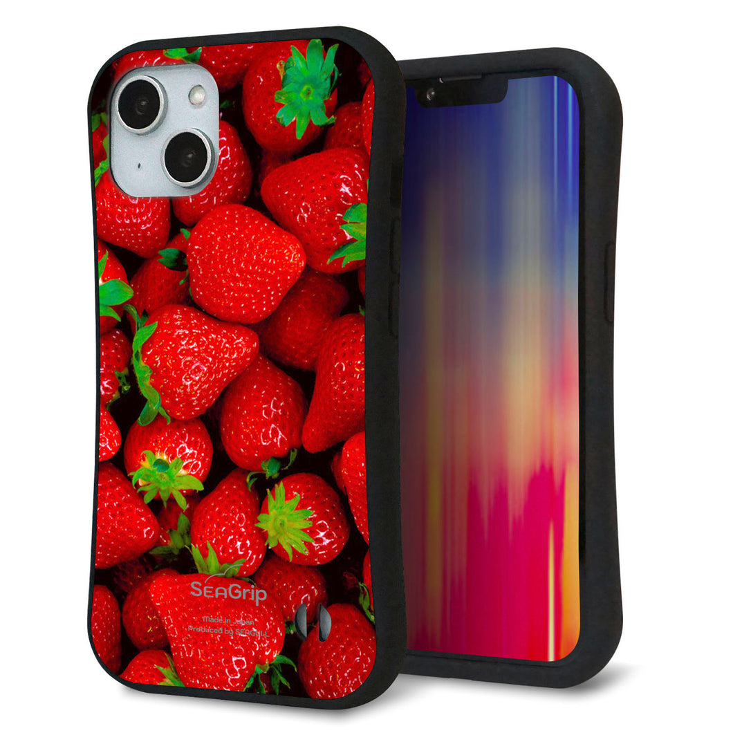 iPhone 14 スマホケース 「SEA Grip」 グリップケース Sライン 【MA881 ストロベリー】 UV印刷