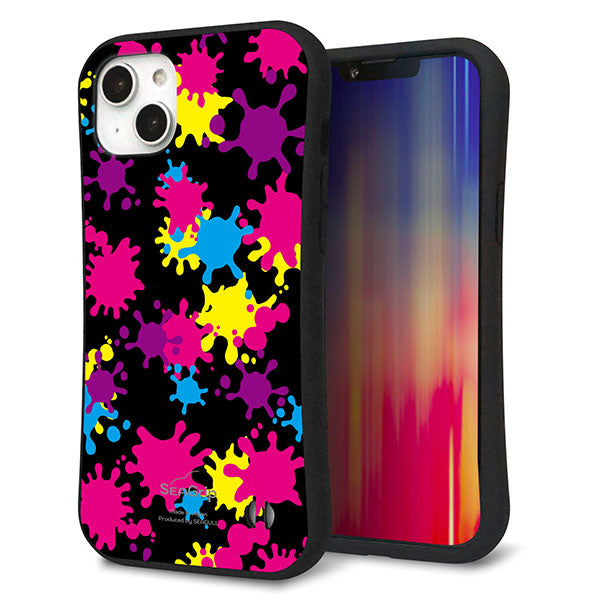 iPhone 14 Plus スマホケース 「SEA Grip」 グリップケース Sライン 【MA877 ペイントブラック】 UV印刷