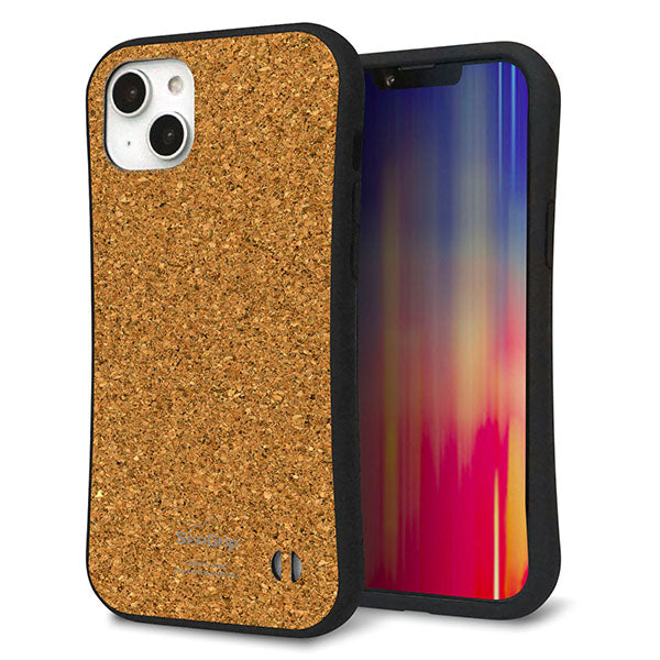 iPhone 14 Plus スマホケース 「SEA Grip」 グリップケース Sライン 【TA023 コルク調】 UV印刷