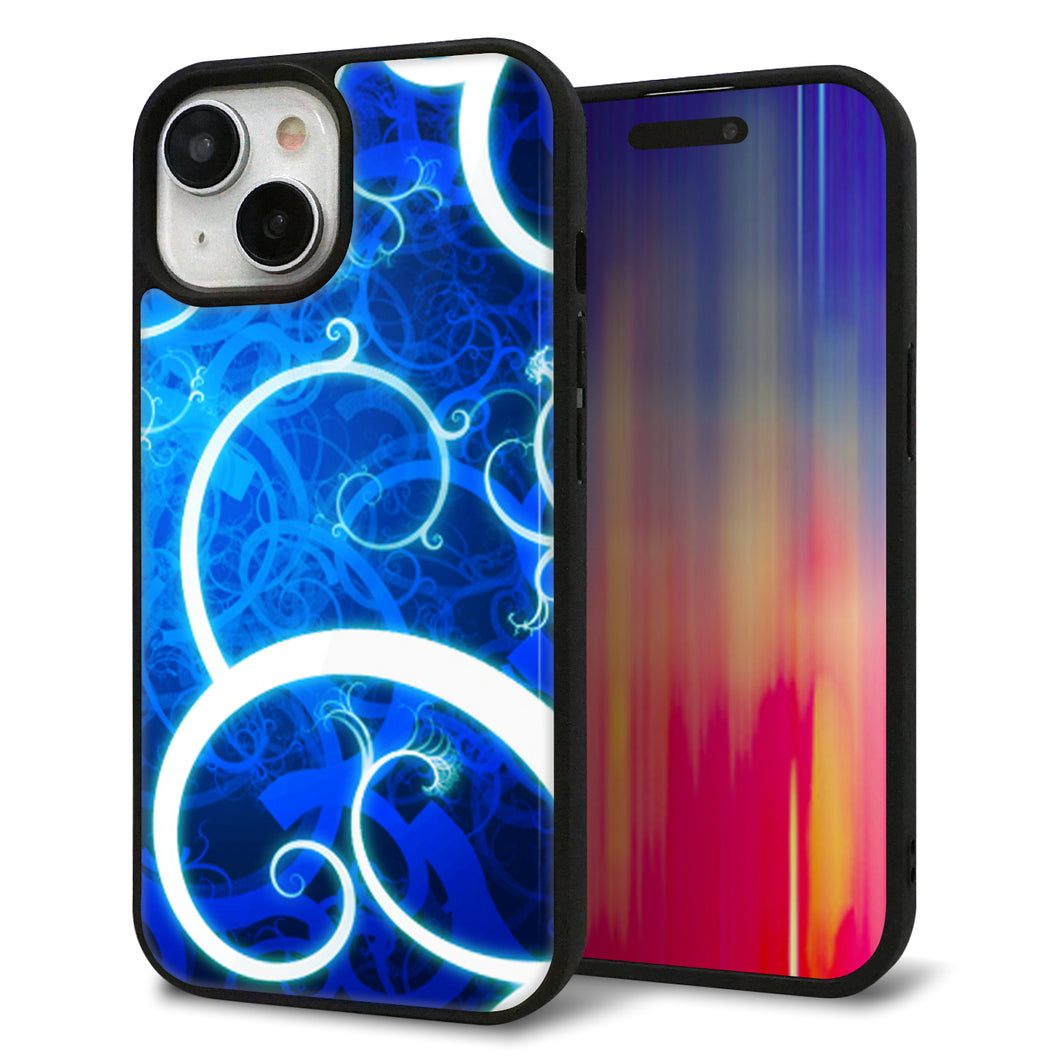 iPhone 15 強化ガラス&TPUスマホケース ガラプリ【EK850 神秘の草】