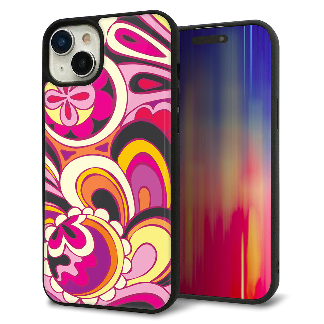 iPhone 15 Plus 強化ガラス&TPUスマホケース ガラプリ【586 ブローアップカラー】