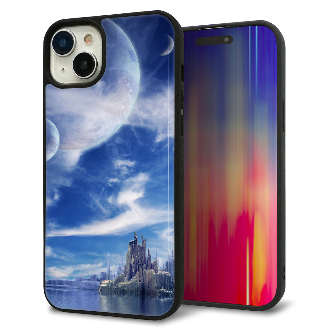 iPhone 15 Plus 強化ガラス&TPUスマホケース ガラプリ【1270 広がる宇宙】