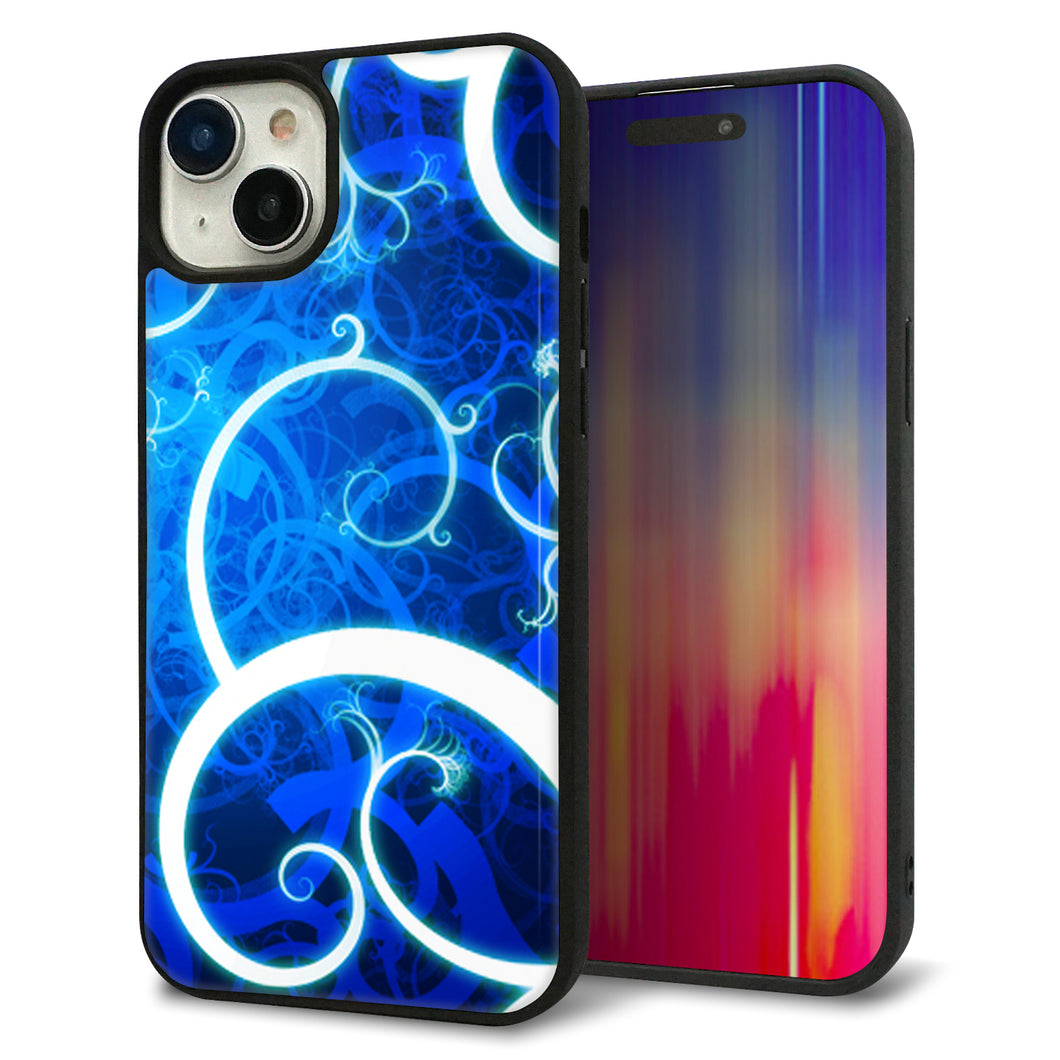 iPhone 15 Plus 強化ガラス&TPUスマホケース ガラプリ【EK850 神秘の草】