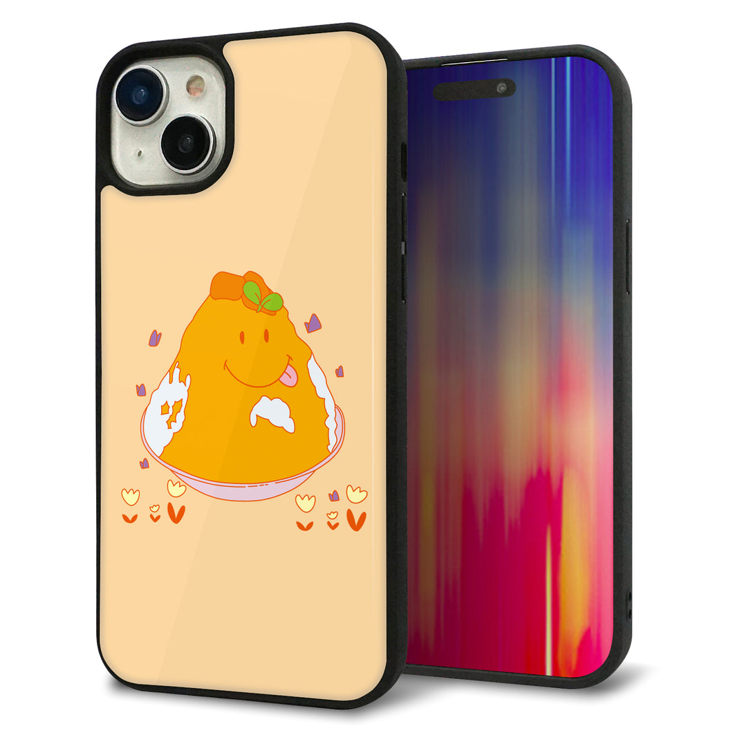 iPhone 15 Plus 強化ガラス&TPUスマホケース ガラプリ【MA904 台湾風かき氷】