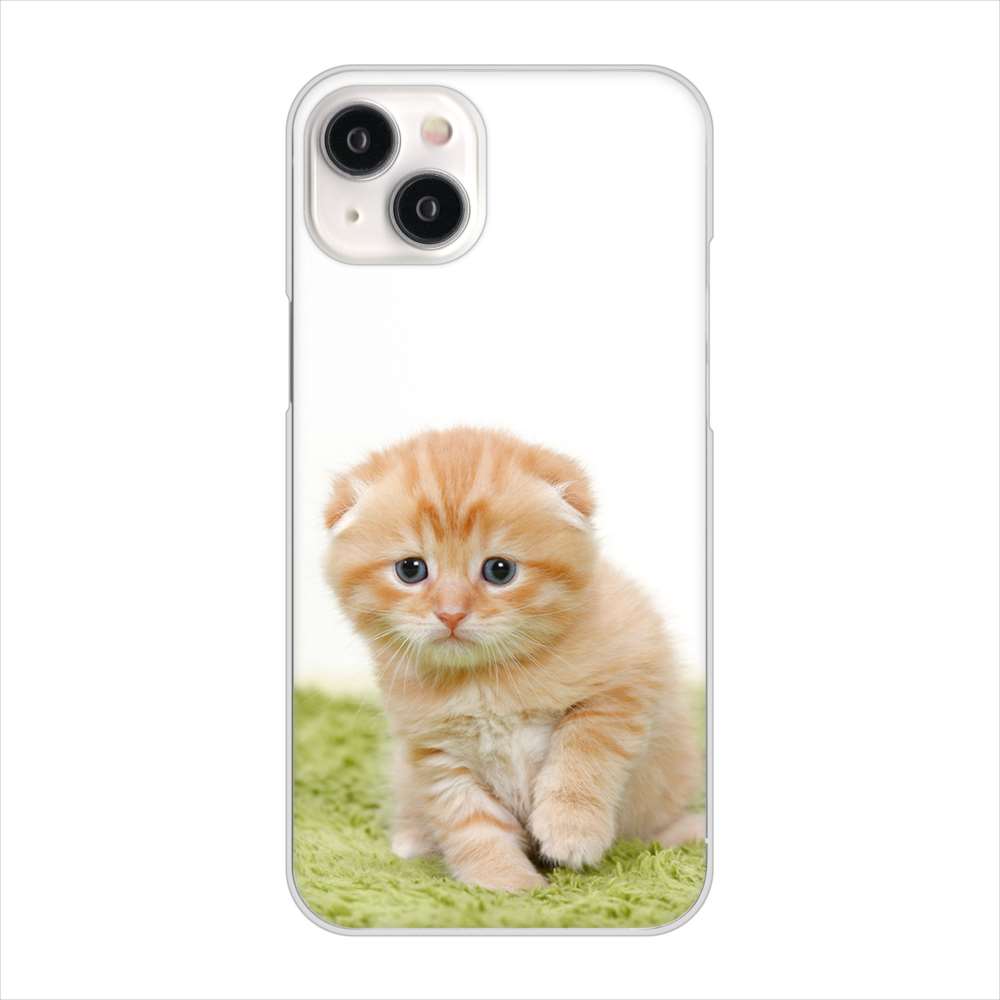 iPhone 15 Plus VA802 ネコこっそり ハードケース 背面印刷