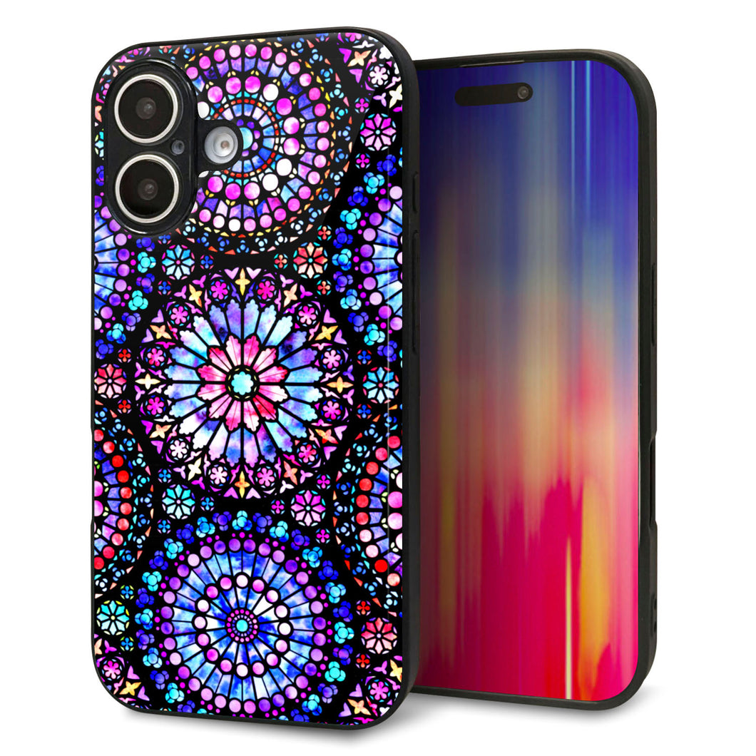 iPhone 16 強化ガラス&TPUスマホケース ガラプリ【MA953 パターン柄 A】