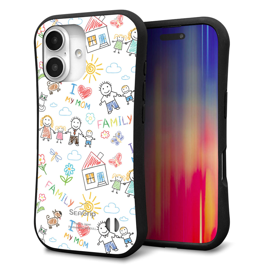 iPhone 16 スマホケース 「SEA Grip」 グリップケース Sライン 【709 ファミリー】 UV印刷