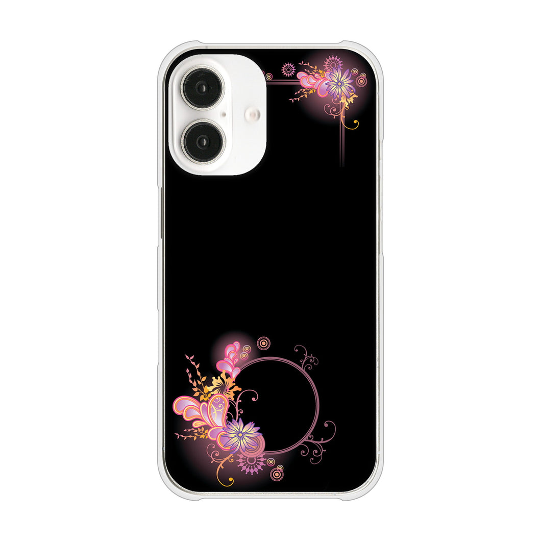 iPhone 16 437 華のフレーム ハードケース 背面印刷