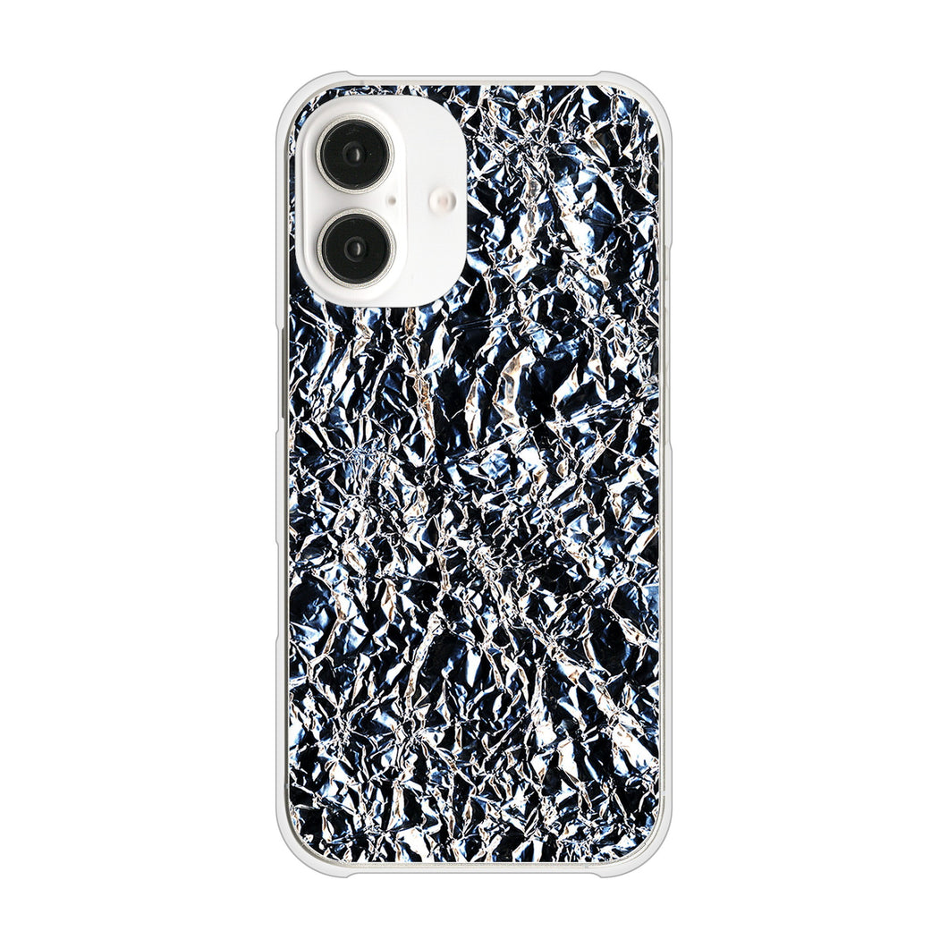 iPhone 16 EK835 スタイリッシュアルミシルバー ハードケース 背面印刷
