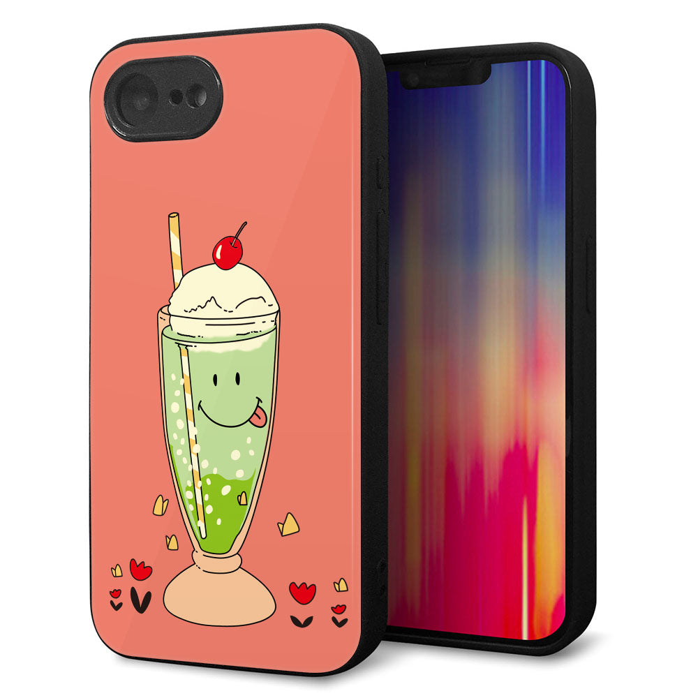 iPhone 16e 強化ガラス&TPUスマホケース ガラプリ【MA900 クリームソーダ】