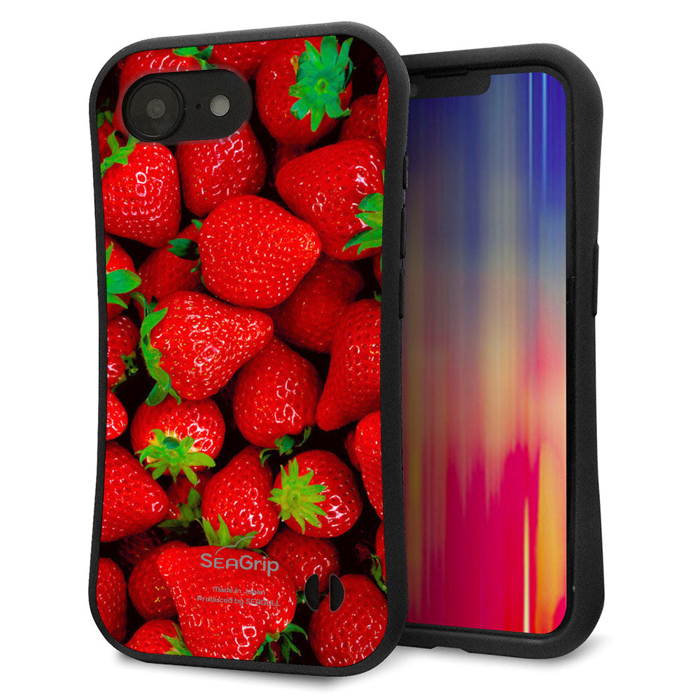 iPhone 16e スマホケース 「SEA Grip」 グリップケース Sライン 【MA881 ストロベリー】 UV印刷