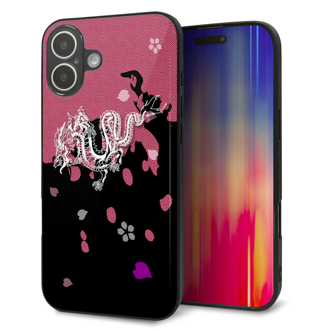 iPhone 16 Plus 強化ガラス&TPUスマホケース ガラプリ【YC900 和竜01】