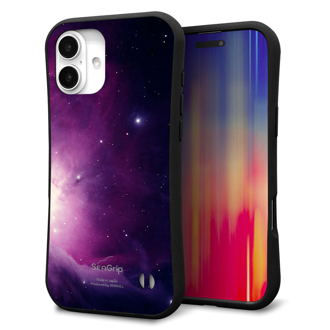 iPhone 16 Plus スマホケース 「SEA Grip」 グリップケース Sライン 【KM925 Galaxias Purple】 UV印刷