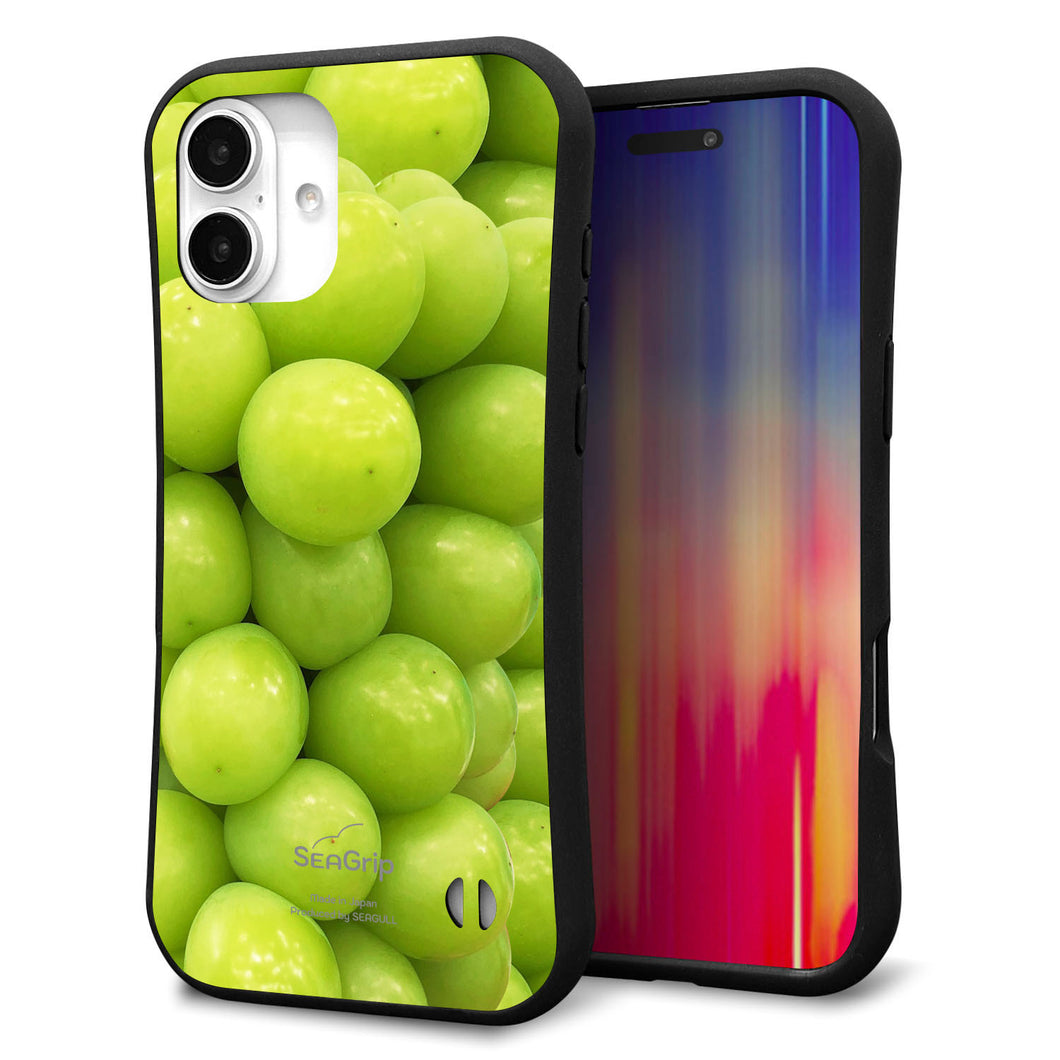 iPhone 16 Plus スマホケース 「SEA Grip」 グリップケース Sライン 【MA880 マスカット】 UV印刷