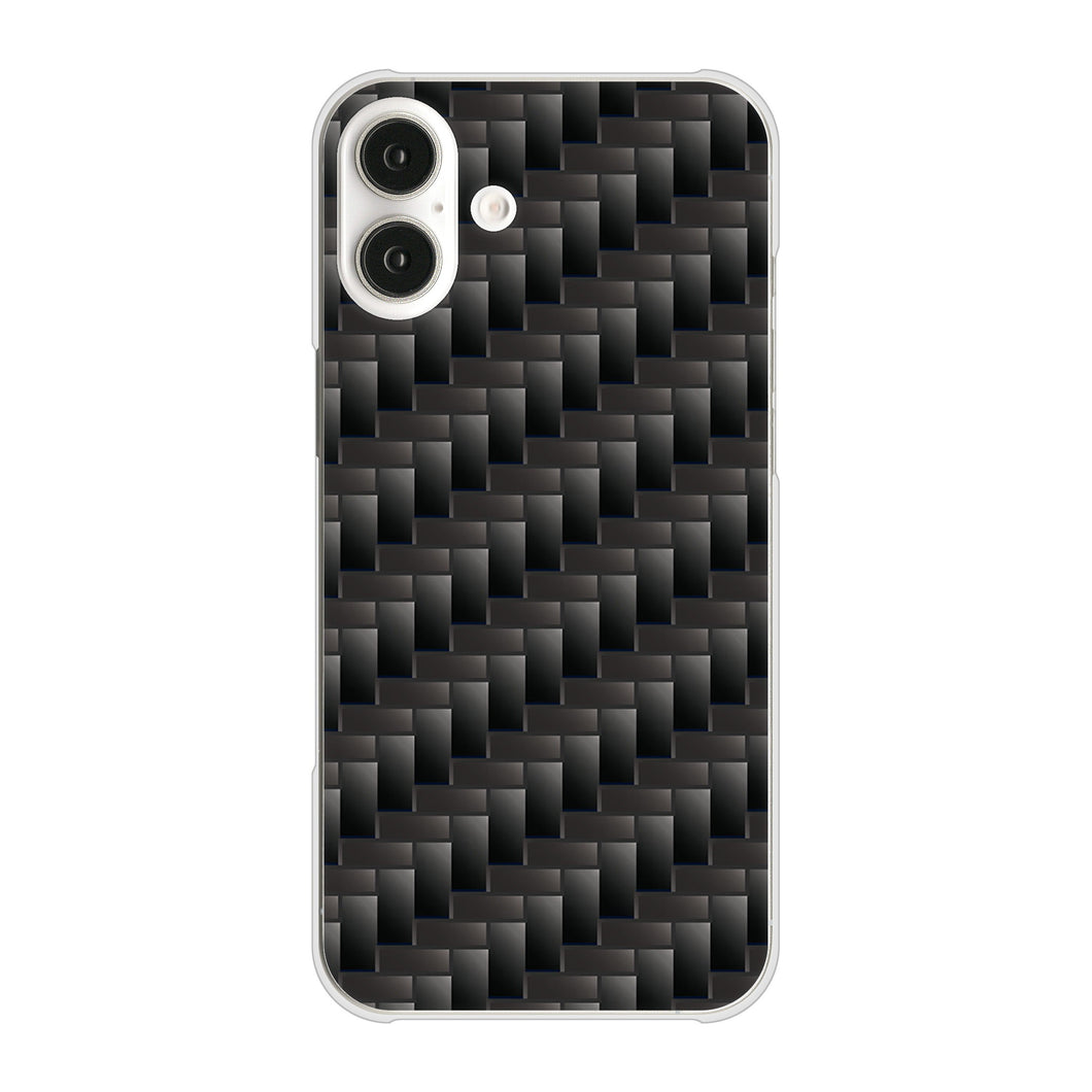 iPhone 16 Plus 461 カーボン ハードケース 背面印刷