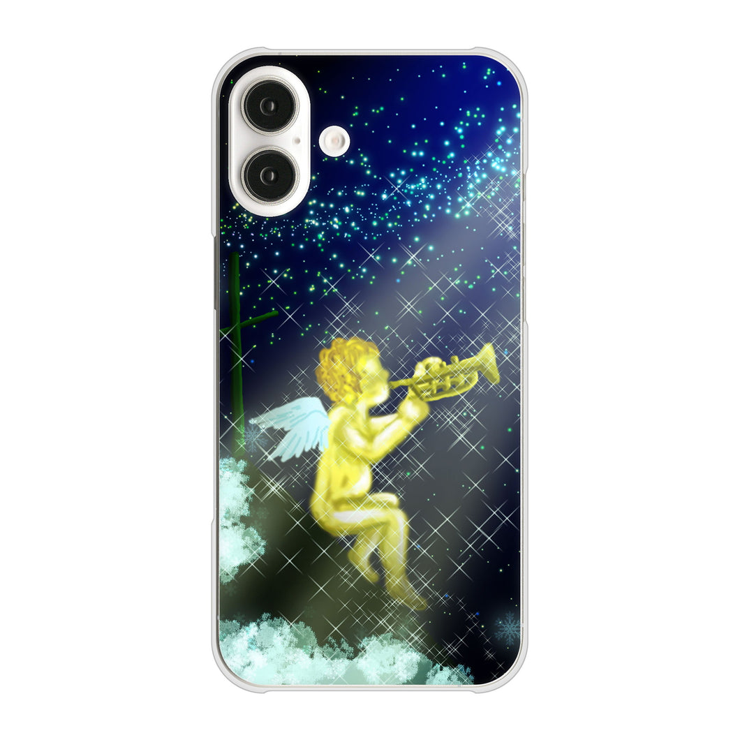 iPhone 16 Plus 1248 天使の演奏 ハードケース 背面印刷