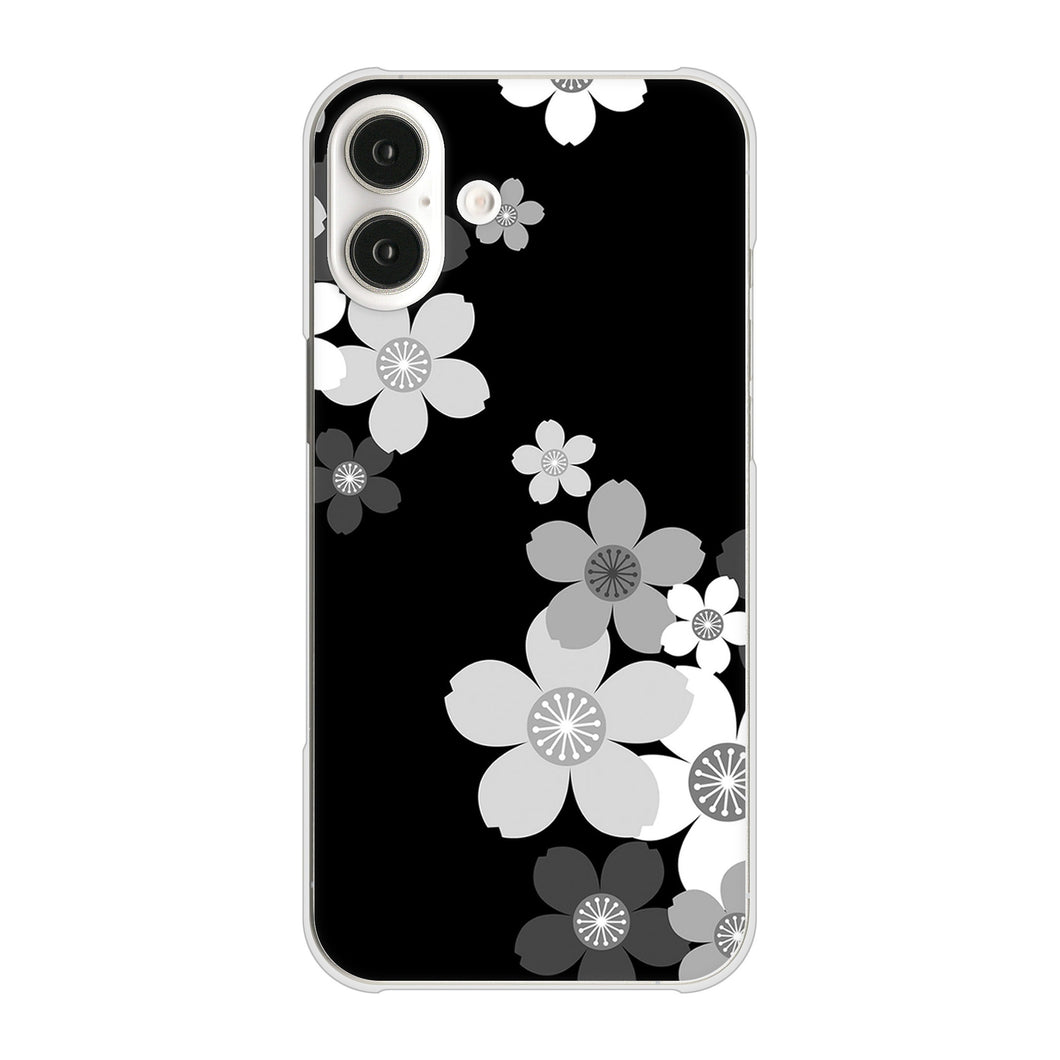 iPhone 16 Plus 1334 桜のフレーム ハードケース 背面印刷