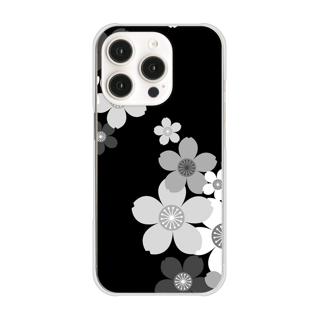 iPhone 16 Pro 1334 桜のフレーム ハードケース 背面印刷