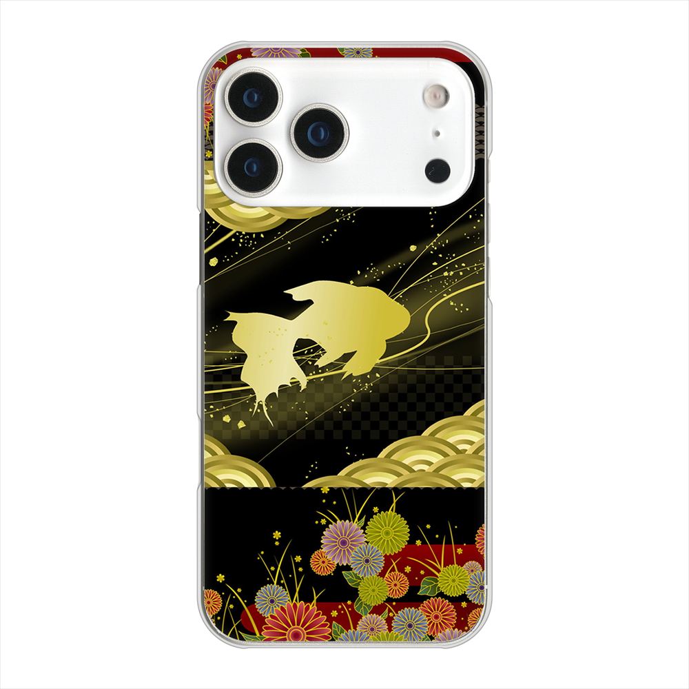 iPhone 18 Pro Max 高画質仕上げ 背面印刷 ハードケース 【174 天の川の金魚】