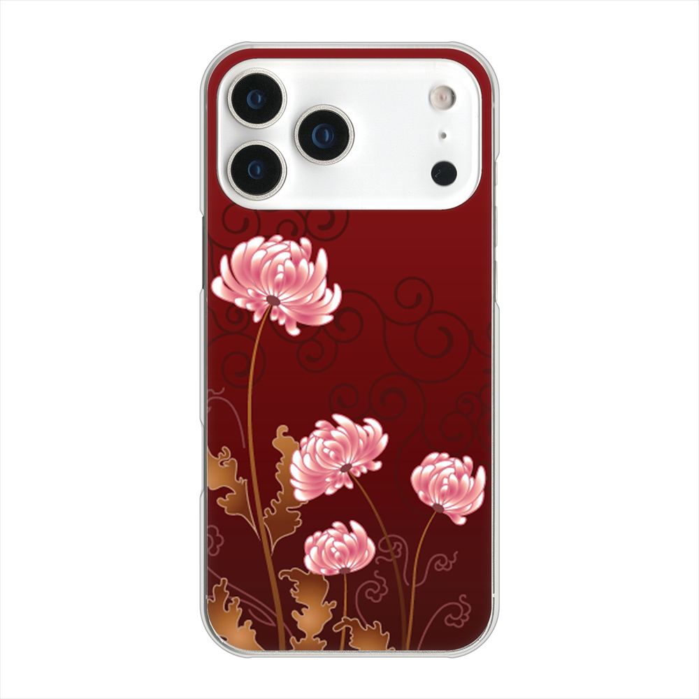 iPhone 18 Pro Max 高画質仕上げ 背面印刷 ハードケース 【375 優美な菊】