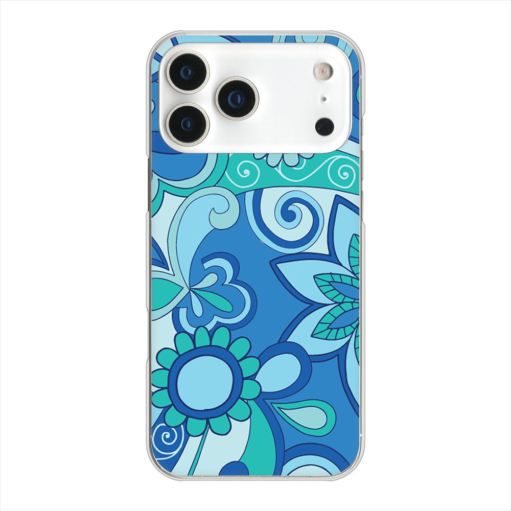 iPhone 18 Pro Max 高画質仕上げ 背面印刷 ハードケース 【409 ブルーミックス】