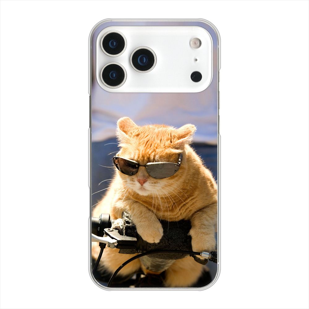 iPhone 18 Pro Max 高画質仕上げ 背面印刷 ハードケース 【595 にゃんとサイクル】