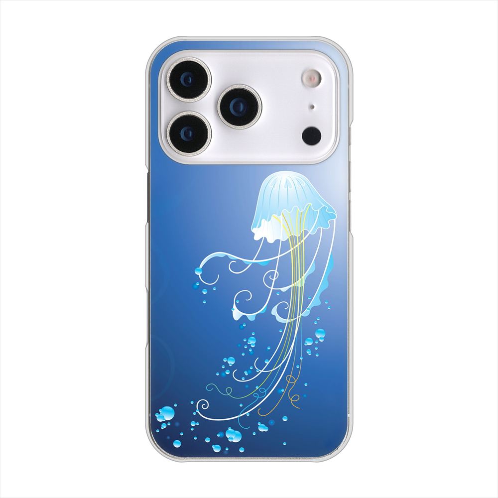 iPhone 18 Pro 高画質仕上げ 背面印刷 ハードケース 【362 ジェリーフィシュ】