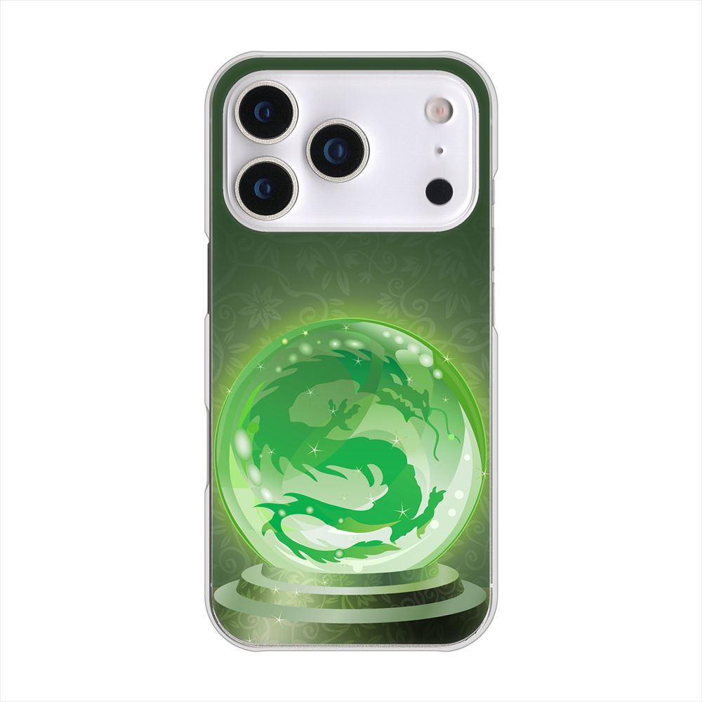 iPhone 18 Pro 高画質仕上げ 背面印刷 ハードケース 【439 水晶に浮かぶ龍】