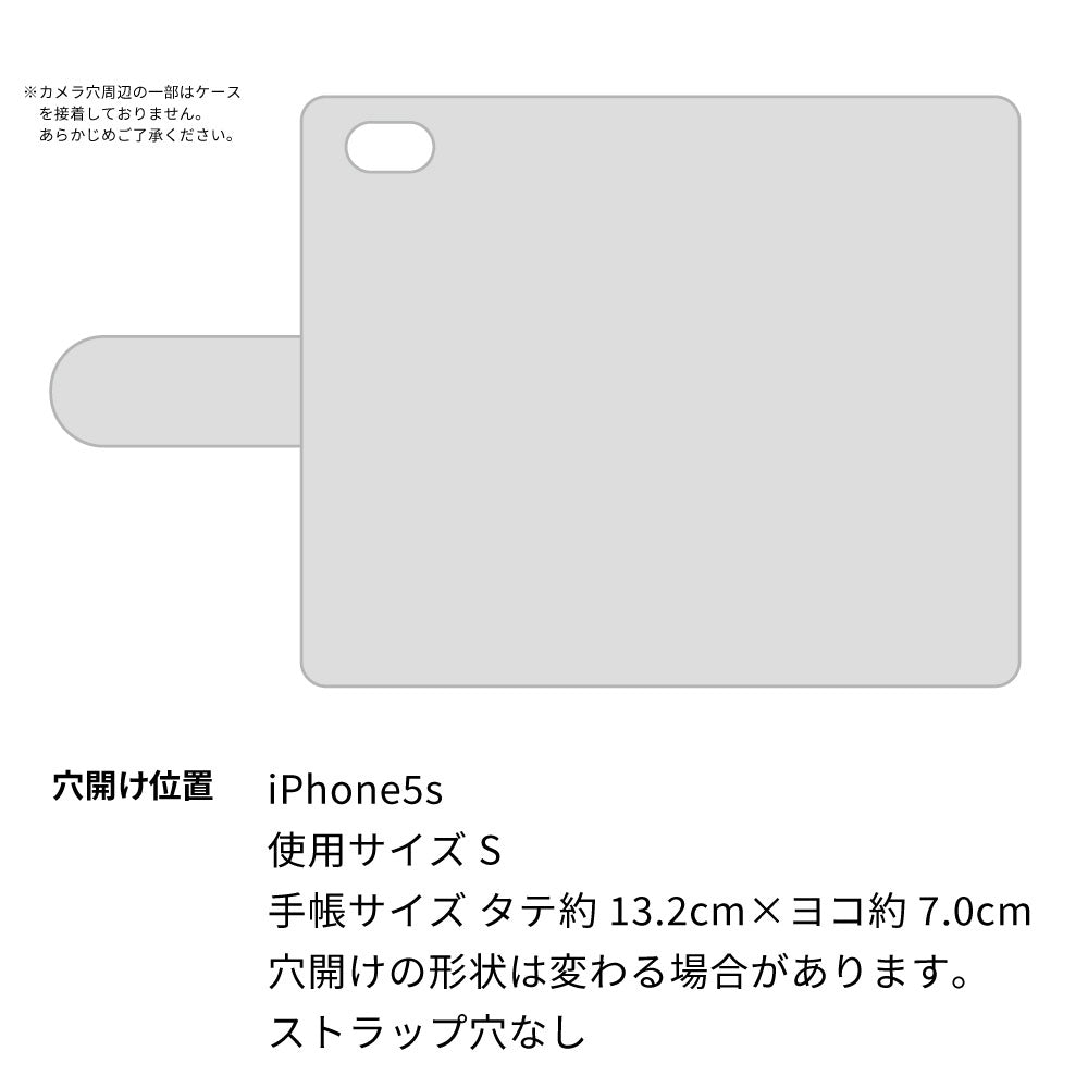 iPhone 5s 栃木レザー 手帳型 Sジーンズ ベルトなし マグネットなし 本革 スマホケース 耐衝撃