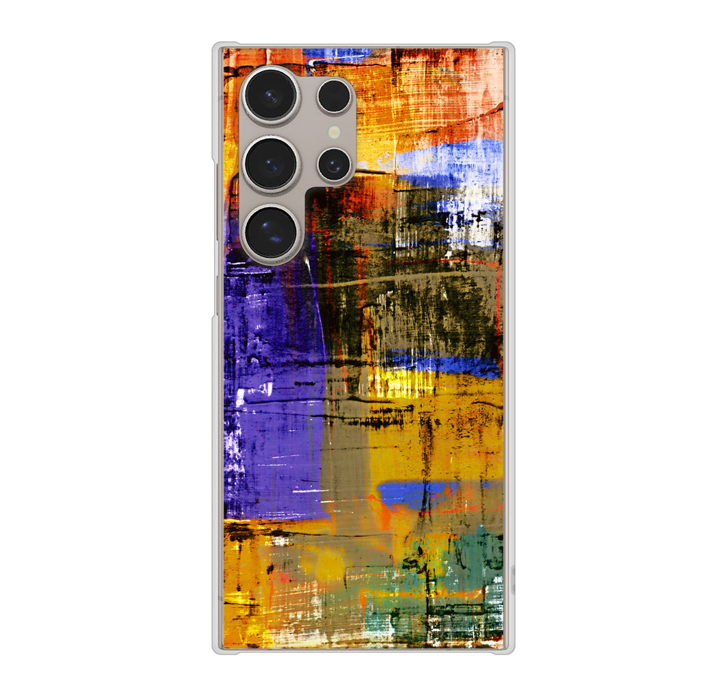 Galaxy S24 Ultra SC-52E docomo 609 クラッシュアートBL ハードケース 背面印刷